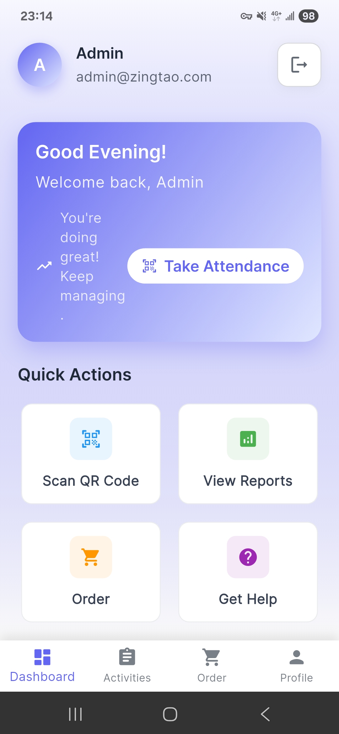 Dashboard View